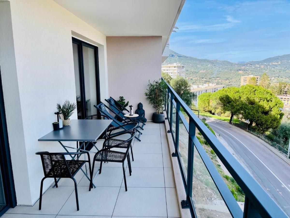 Ajaccio T2 Grand Standing Neuf Vue Mer Centre-Ville & Plages Luaran gambar